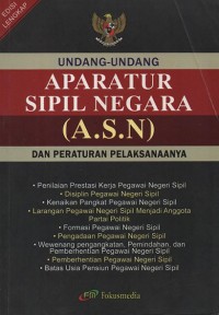 Undang-undang aparatur sipil negara (ASN)