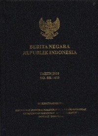 Berita Negara Republik Indonesia: Tahun 2010 No. 551-610