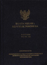 Berita Negara Republik Indonesia Tahun 2010 No.250-316