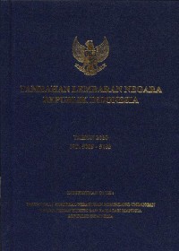 Tambahan lembaran negara Republik Indonesia : tahun 2010 No.5089-5183