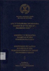 Law of the Republic of Indonesia number 35 of the year 2009