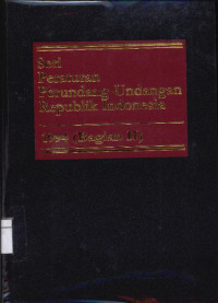Image of Seri Peraturan Perundang-Undangan Republik Indonesia 1994 (Bagian II)