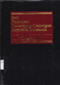 Image of Seri Peraturan Perundang-Undangan Republik Indonesia : 1997 (Bagian II)
