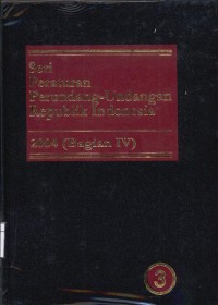 Seri Peraturan Perundang-undangan Republik Indonesia : 2004 (Bagian IV) jilid 3