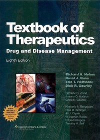 Textbook of therapeutics: drug and disease management