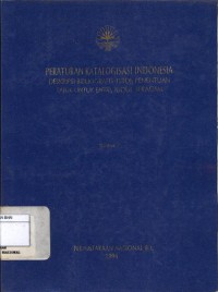 Peraturan katalogisasi indonesia deskripsi bibliografis (ISBD), penentuan tajuk untuk entri, judul seragam