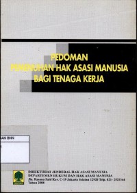 Pedoman pemenuhan hak asasi manusia bagi tenaga kerja