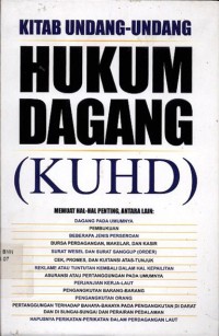 Kitab undang-undang hukum dagang (KUHD)