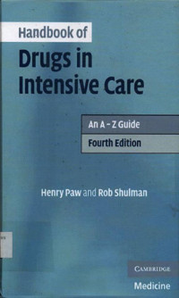 Image of Handbook of drugs in intensive care : an A-Z guide