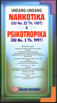 Image of Undang-Undang Narkotika (UU No. 22 Th. 1997) & Psikotropika (UU No. 5 Th. 1997)