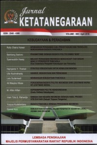Jurnal Ketatanegaraan Kebudayaan & Peradaban Vol.008 Apr 2018