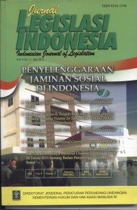 Jurnal Legislasi Indonesia