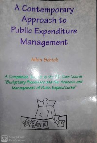 A contemporary approach to public expenditure management