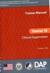 Trainer Manual Course 18 Clinical Supervision